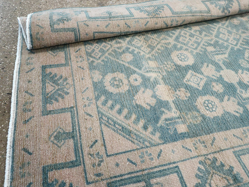 Vintage Persian Malayer Throw Rug, No.32801 - Gsblank