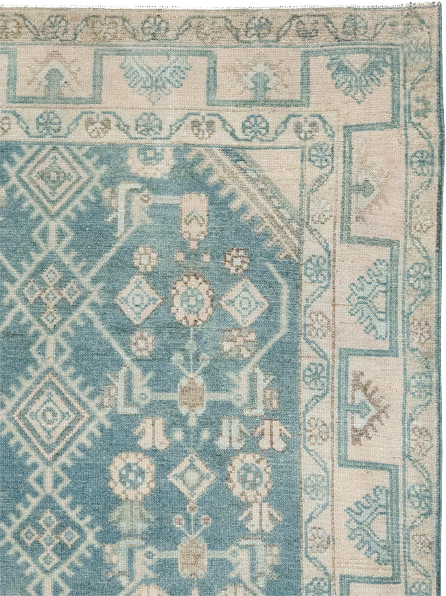 Vintage Persian Malayer Throw Rug, No.32802 - Gsblank