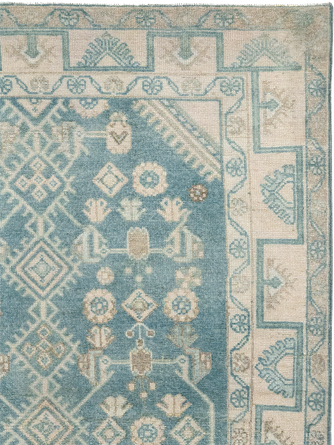 Vintage Persian Malayer Throw Rug, No.32802 - Gsblank