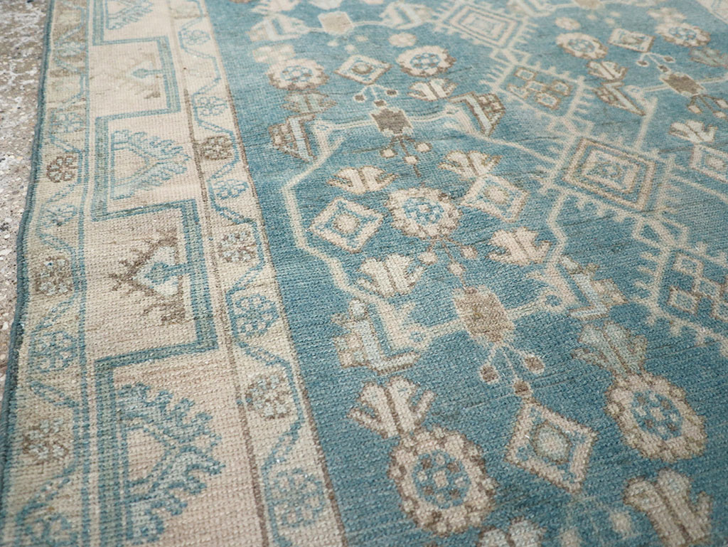 Vintage Persian Malayer Throw Rug, No.32802 - Gsblank