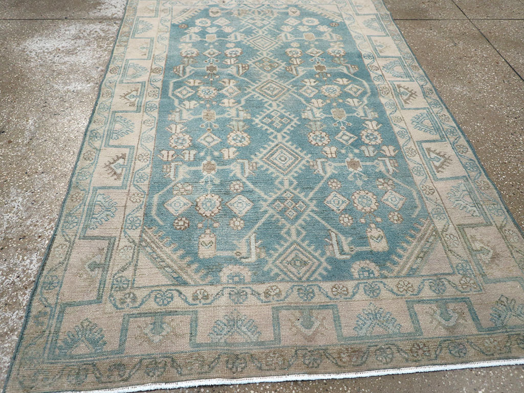 Vintage Persian Malayer Throw Rug, No.32802 - Gsblank