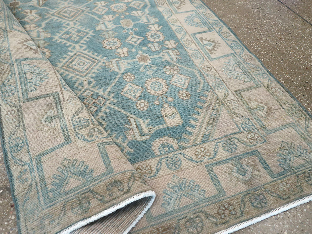 Vintage Persian Malayer Throw Rug, No.32802 - Gsblank