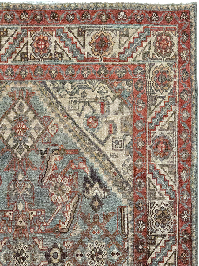 Antique Persian Malayer Throw Rug, No.32803 - Gsblank