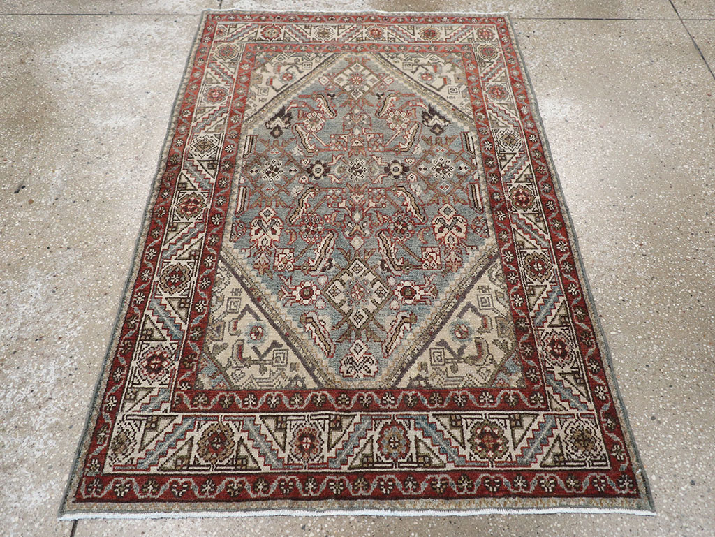 Antique Persian Malayer Throw Rug, No.32803 - Gsblank