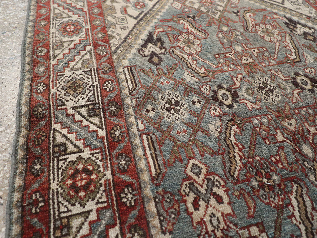 Antique Persian Malayer Throw Rug, No.32803 - Gsblank