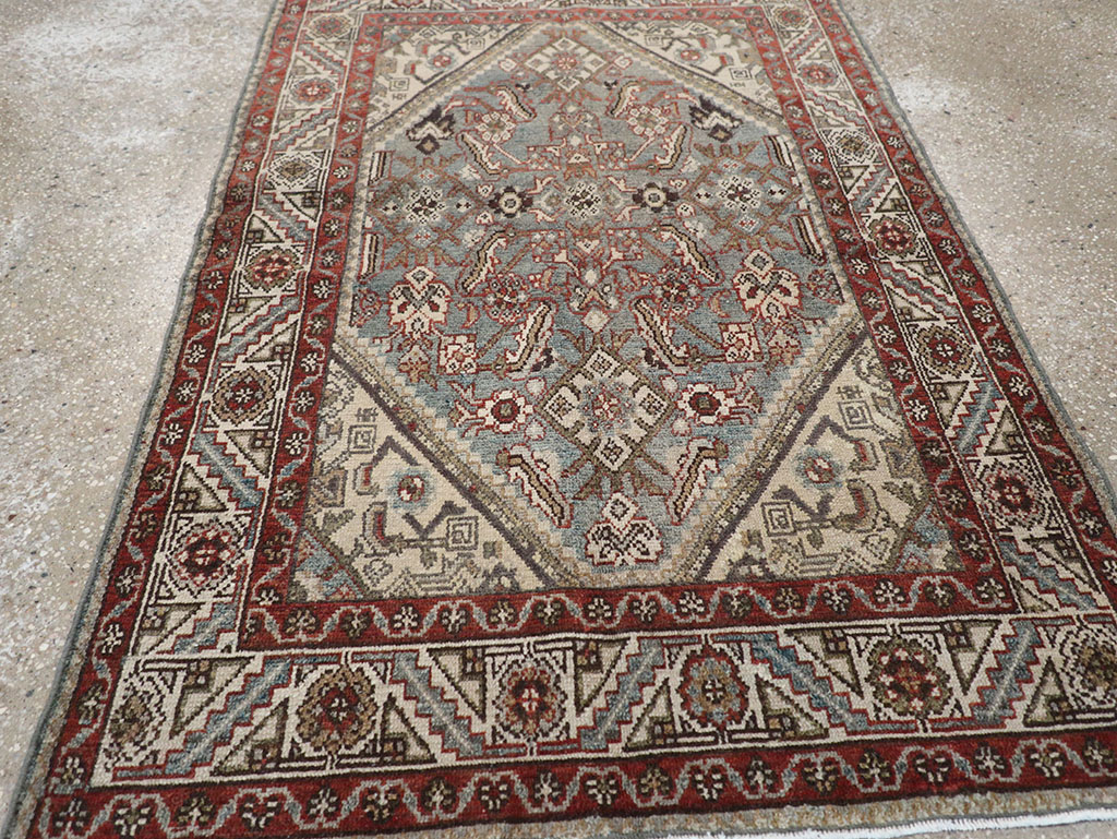 Antique Persian Malayer Throw Rug, No.32803 - Gsblank
