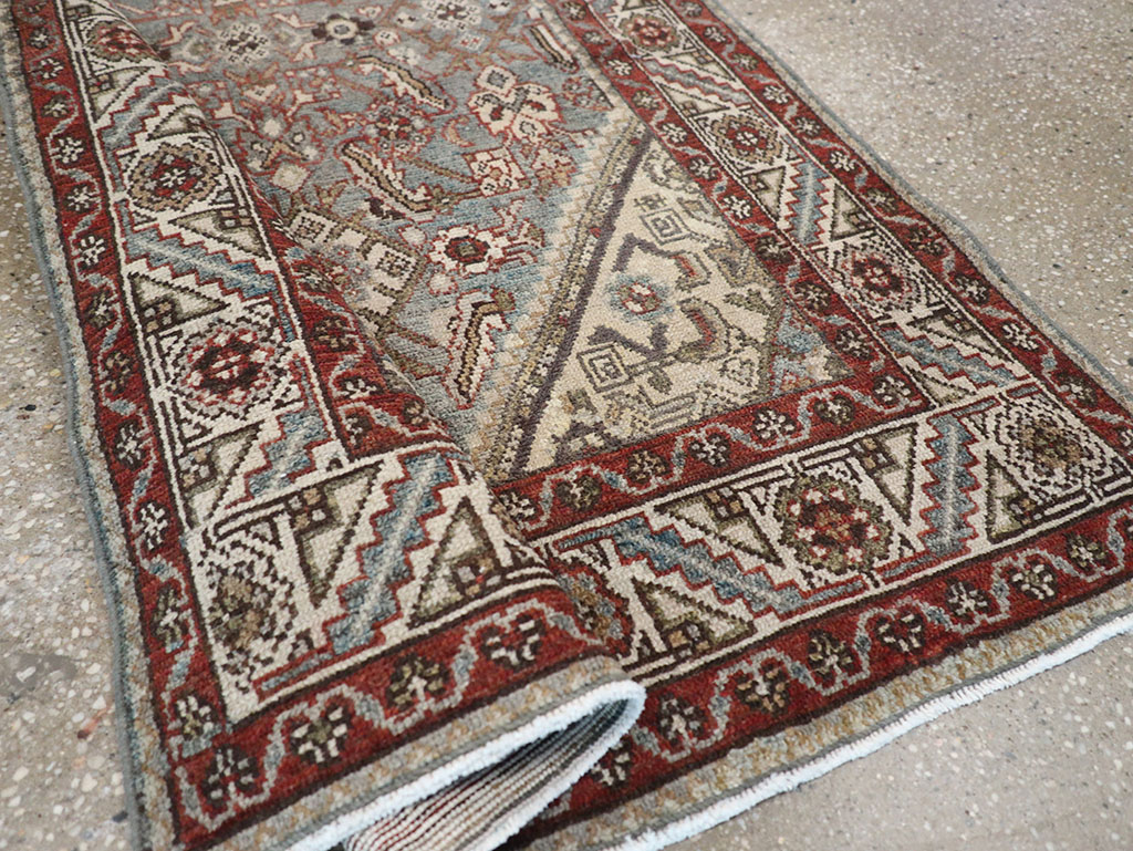 Antique Persian Malayer Throw Rug, No.32803 - Gsblank