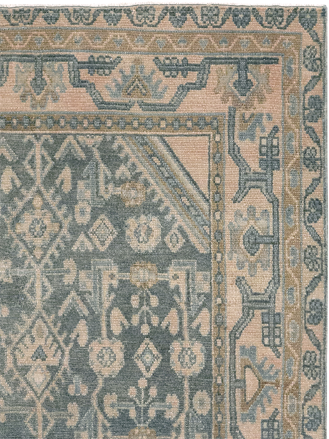 Vintage Persian Malayer Throw Rug, No.32804 - Gsblank