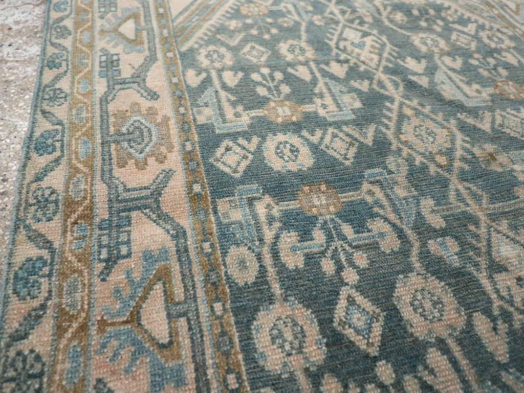 Vintage Persian Malayer Throw Rug, No.32804 - Gsblank