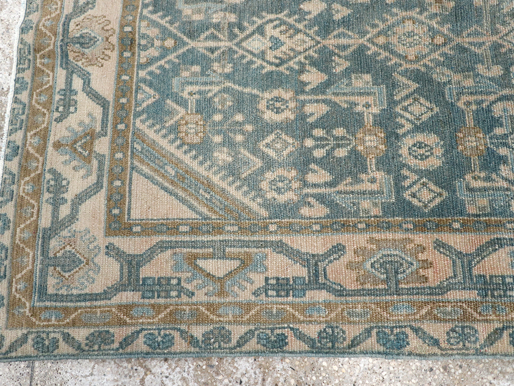 Vintage Persian Malayer Throw Rug, No.32804 - Gsblank