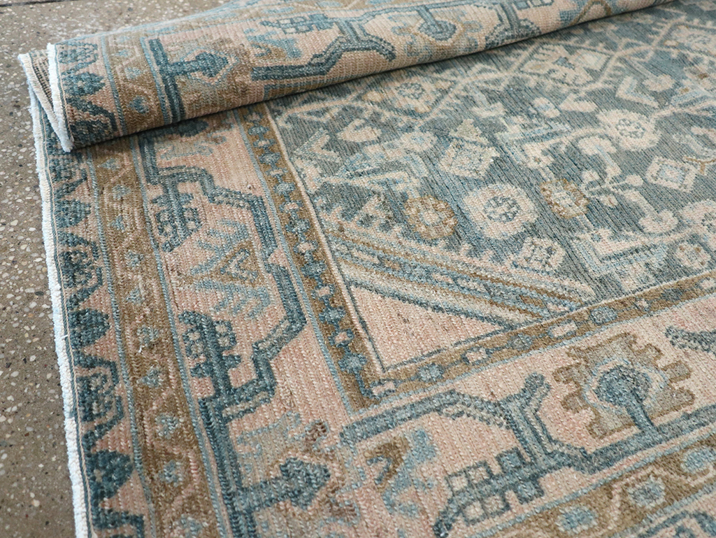 Vintage Persian Malayer Throw Rug, No.32804 - Gsblank