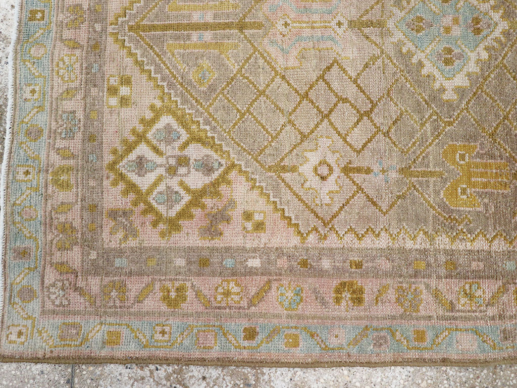 Vintage Persian Malayer Throw Rug, No.32805 - Gsblank