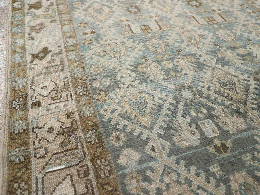 Vintage Persian Malayer Throw Rug, No.32806 - Gsblank