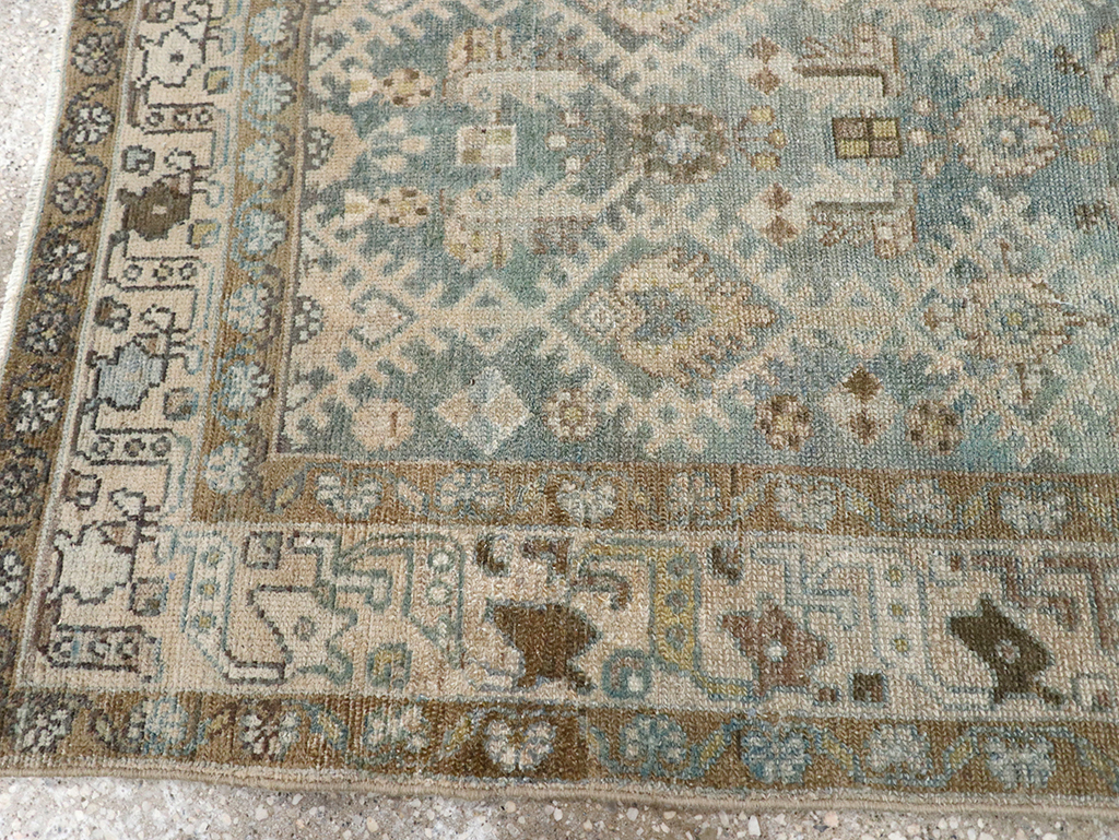Vintage Persian Malayer Throw Rug, No.32806 - Gsblank