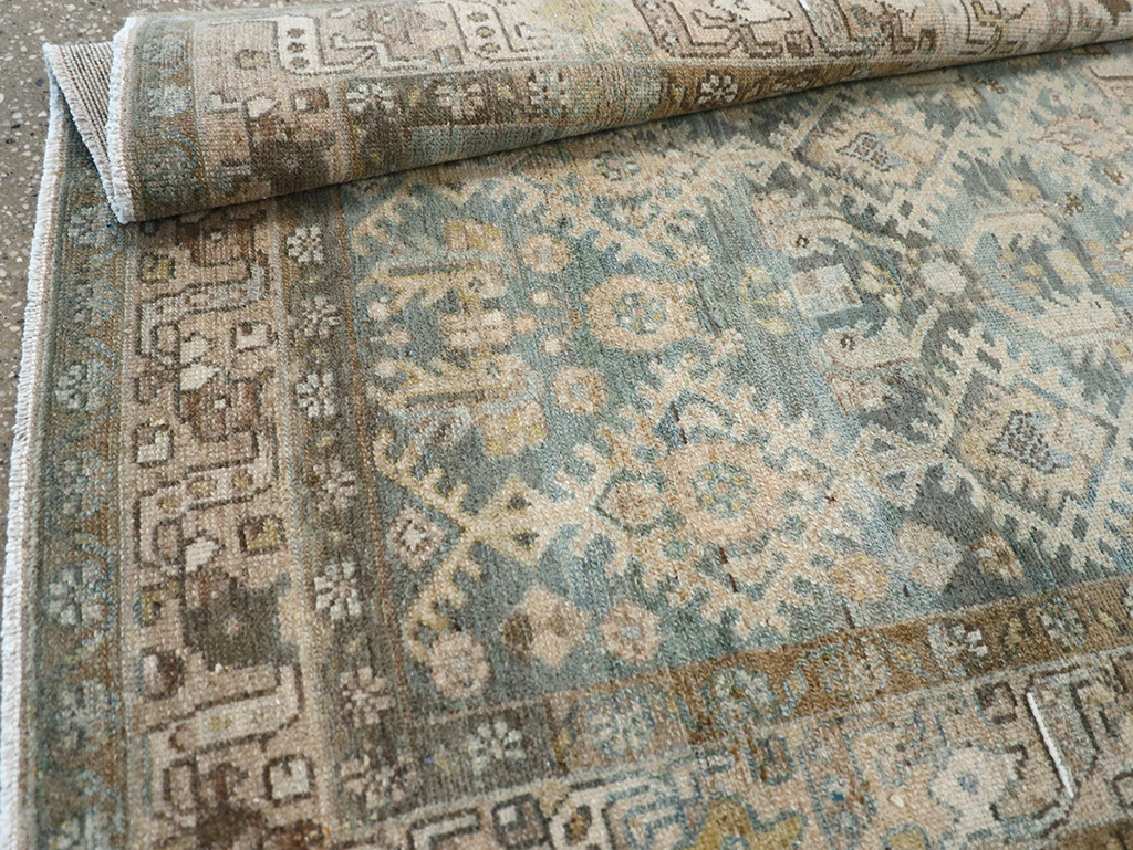 Vintage Persian Malayer Throw Rug, No.32806 - Gsblank