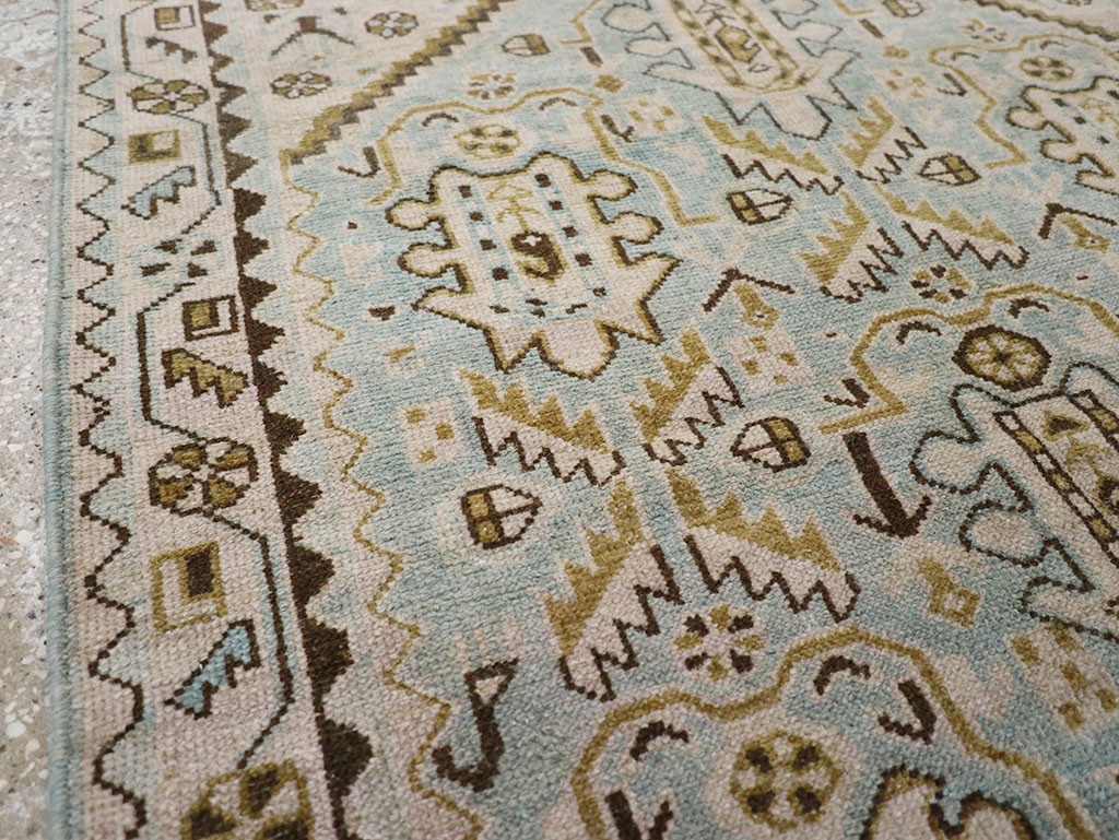 Vintage Persian Malayer Throw Rug, No.32807 - Gsblank