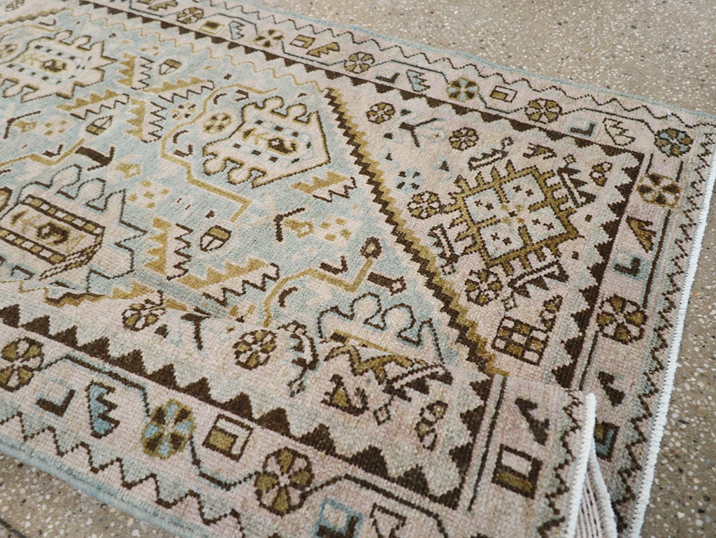 Vintage Persian Malayer Throw Rug, No.32807 - Gsblank