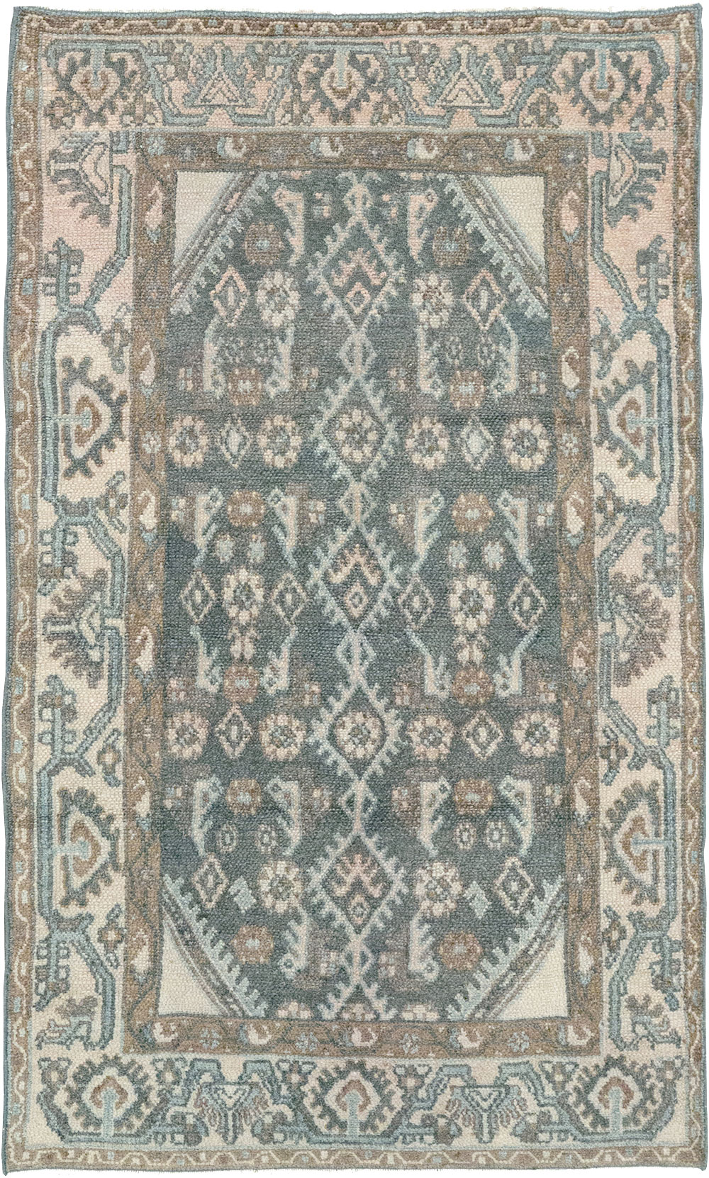 Vintage Persian Malayer Throw Rug, No.32808 - Gsblank