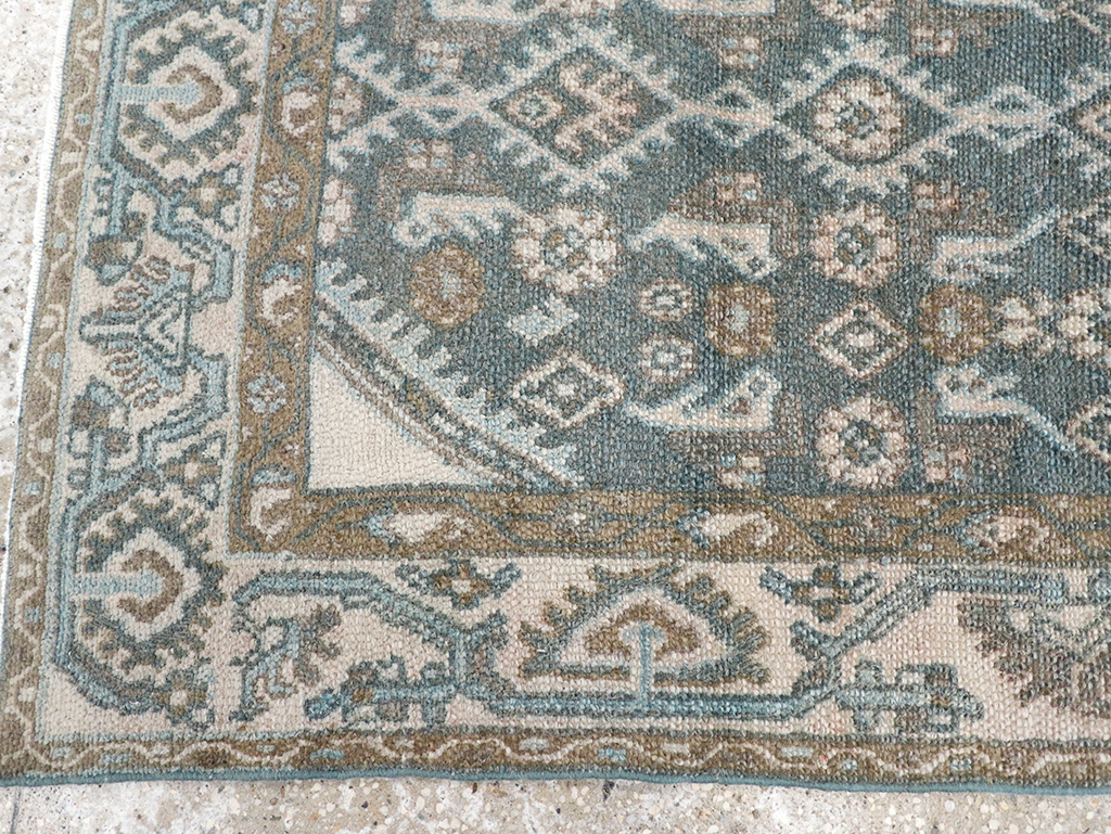 Vintage Persian Malayer Throw Rug, No.32808 - Gsblank