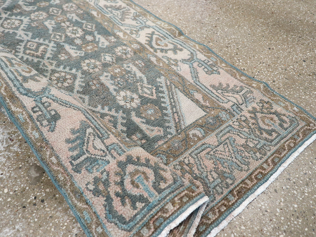 Vintage Persian Malayer Throw Rug, No.32808 - Gsblank