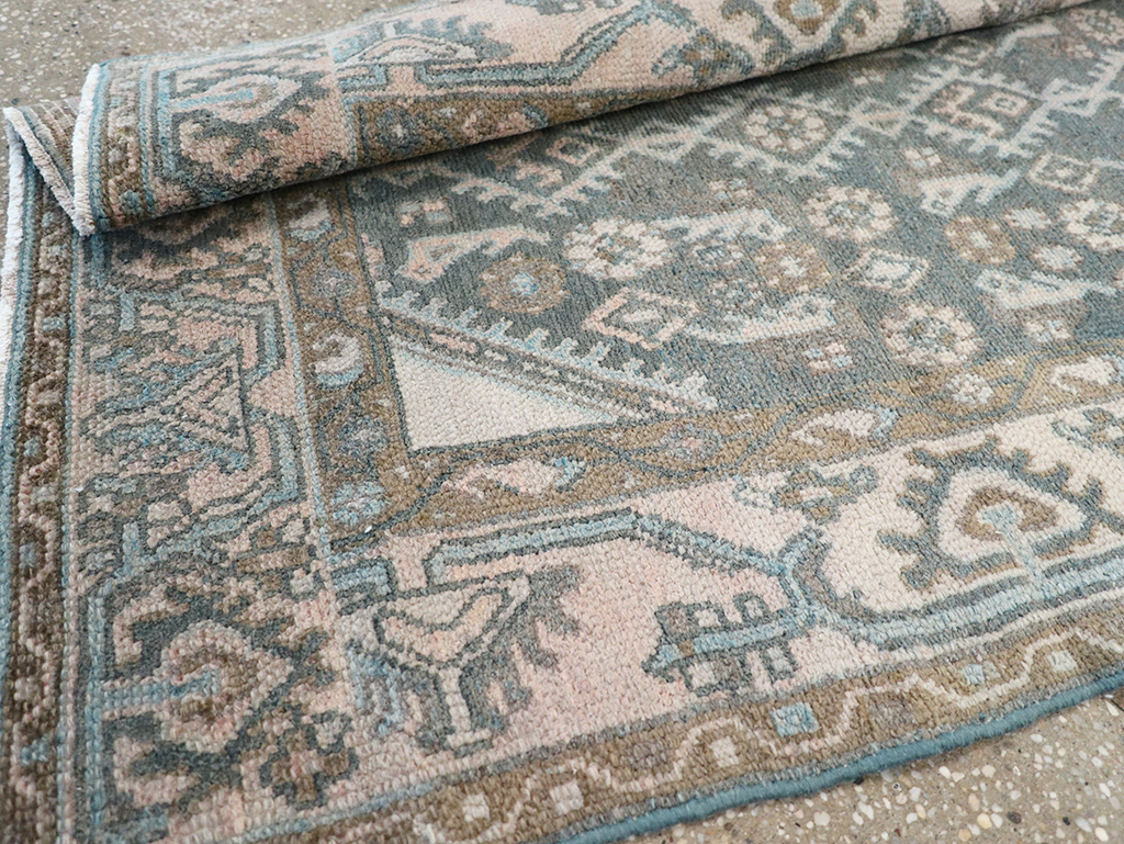 Vintage Persian Malayer Throw Rug, No.32808 - Gsblank