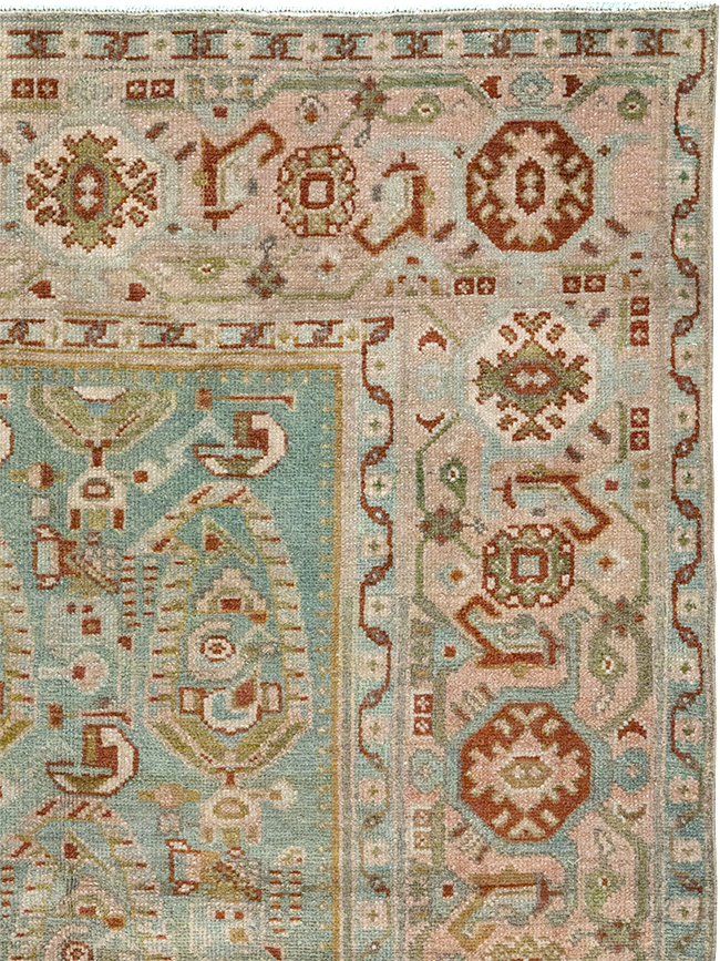 Vintage Persian Malayer Throw Rug, No.32809 - Gsblank