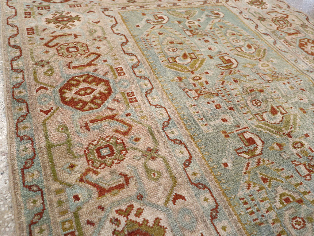 Vintage Persian Malayer Throw Rug, No.32809 - Gsblank