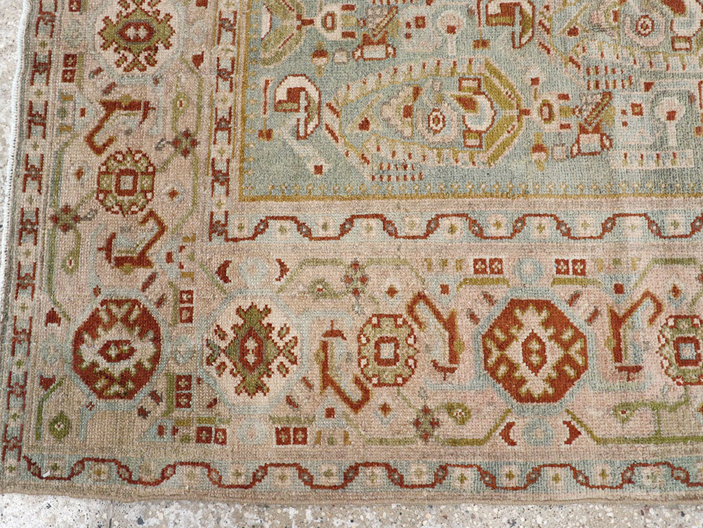 Vintage Persian Malayer Throw Rug, No.32809 - Gsblank