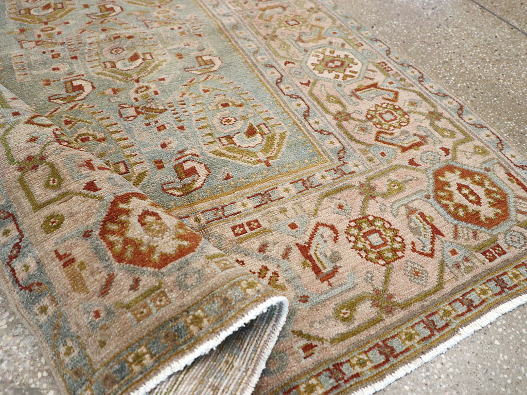 Vintage Persian Malayer Throw Rug, No.32809 - Gsblank