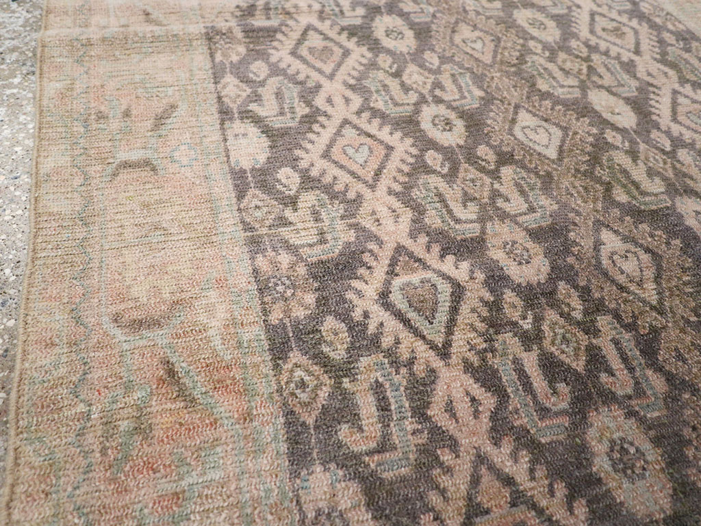 Vintage Persian Malayer Throw Rug, No.32810 - Gsblank