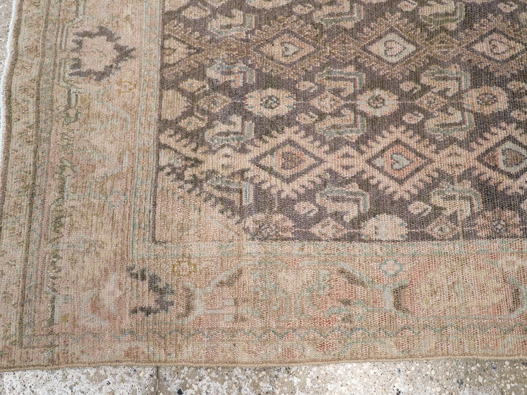 Vintage Persian Malayer Throw Rug, No.32810 - Gsblank