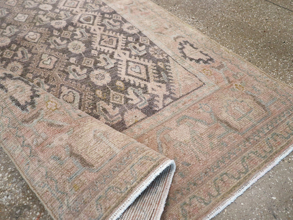 Vintage Persian Malayer Throw Rug, No.32810 - Gsblank