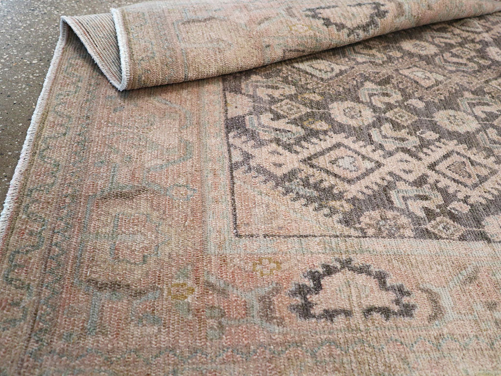 Vintage Persian Malayer Throw Rug, No.32810 - Gsblank