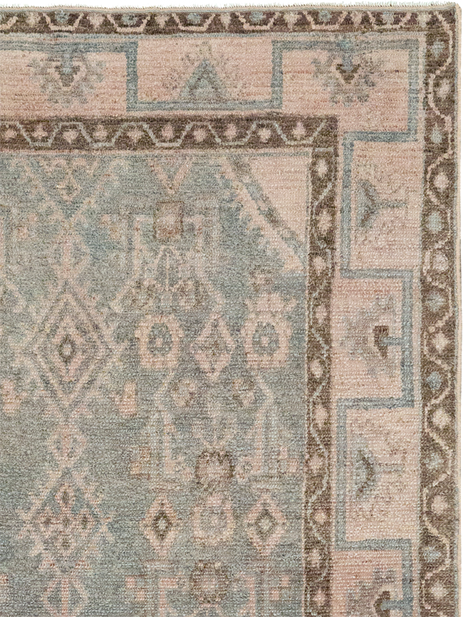 Vintage Persian Malayer Throw Rug, No.32811 - Gsblank