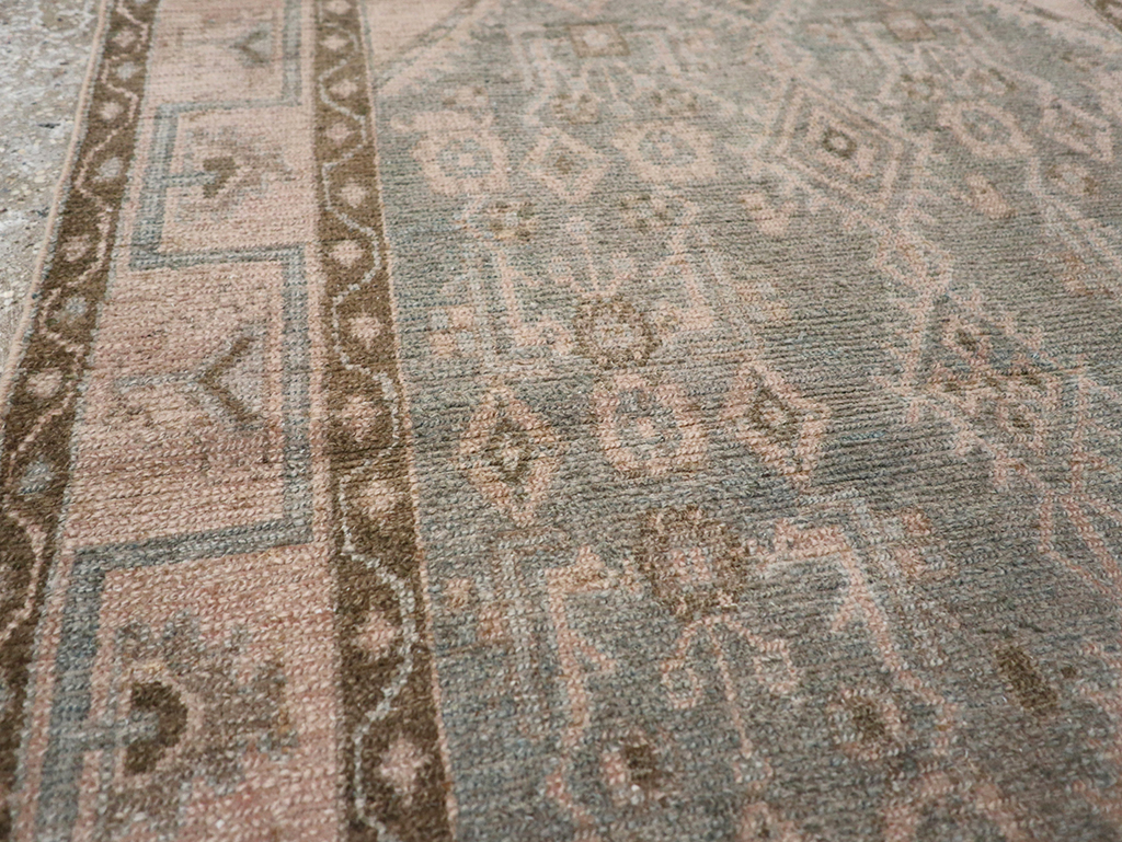 Vintage Persian Malayer Throw Rug, No.32811 - Gsblank