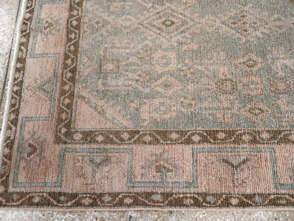 Vintage Persian Malayer Throw Rug, No.32811 - Gsblank