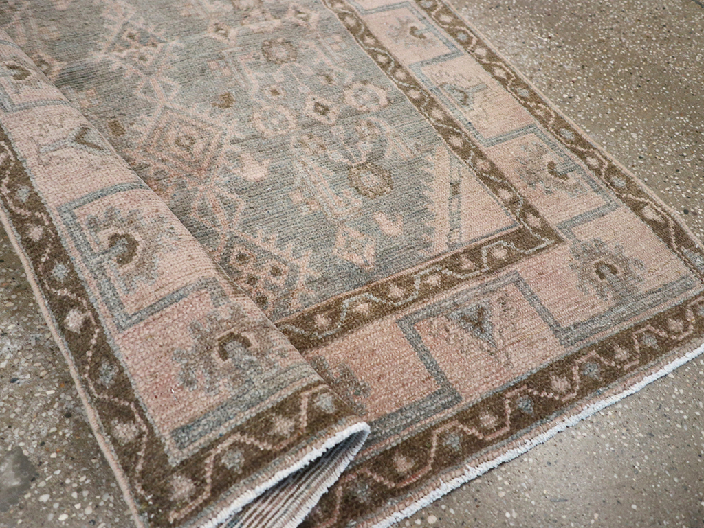 Vintage Persian Malayer Throw Rug, No.32811 - Gsblank