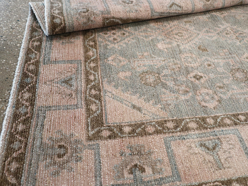 Vintage Persian Malayer Throw Rug, No.32811 - Gsblank