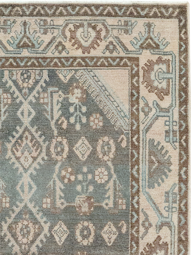 Vintage Persian Malayer Throw Rug, No.32812 - Gsblank
