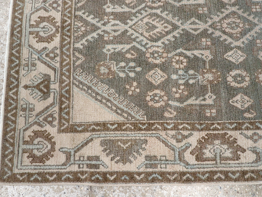 Vintage Persian Malayer Throw Rug, No.32812 - Gsblank