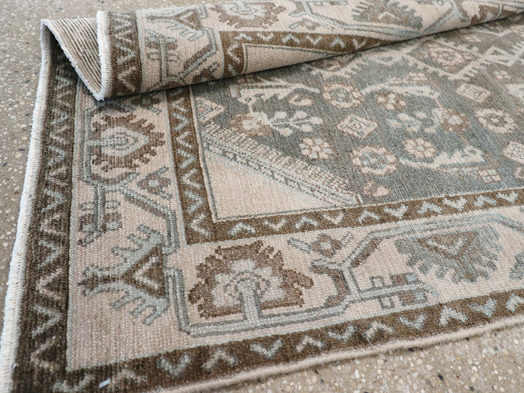 Vintage Persian Malayer Throw Rug, No.32812 - Gsblank