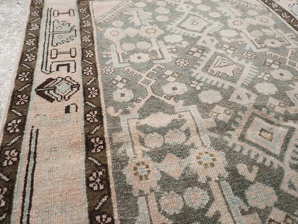 Vintage Persian Malayer Throw Rug, No.32813 - Gsblank