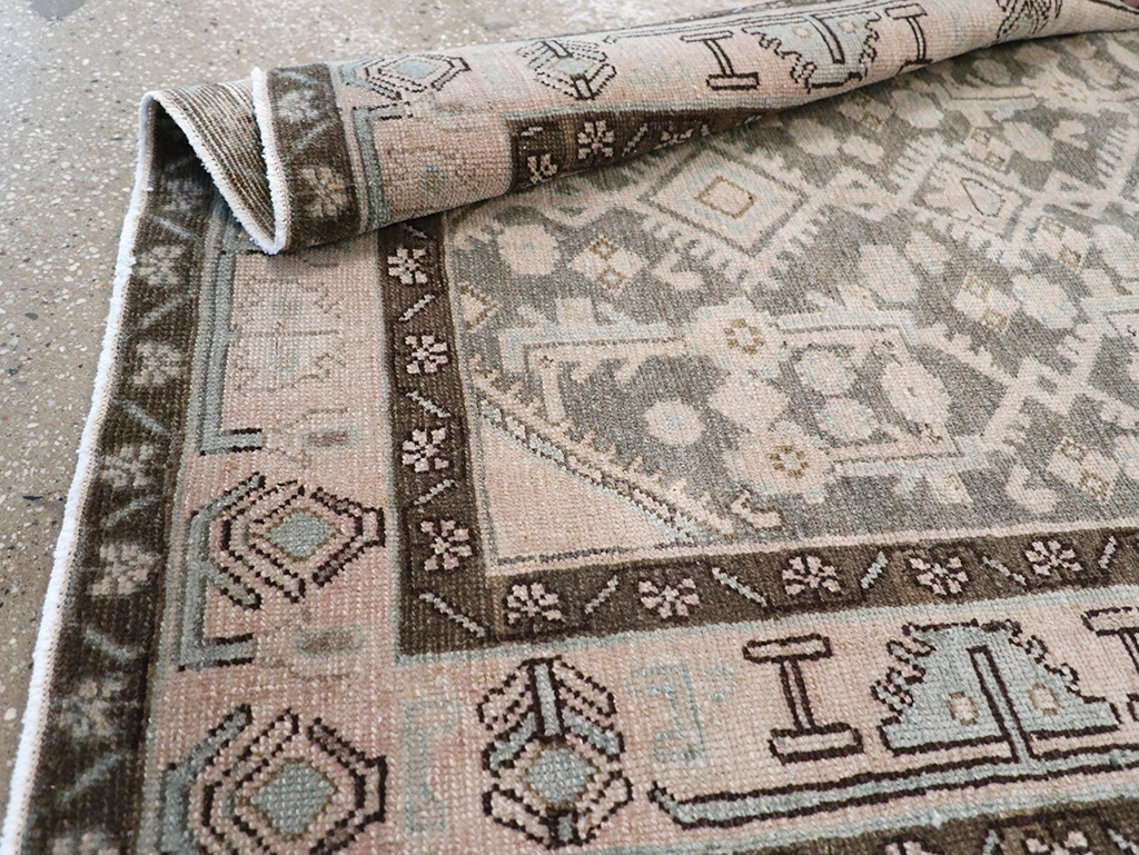 Vintage Persian Malayer Throw Rug, No.32813 - Gsblank