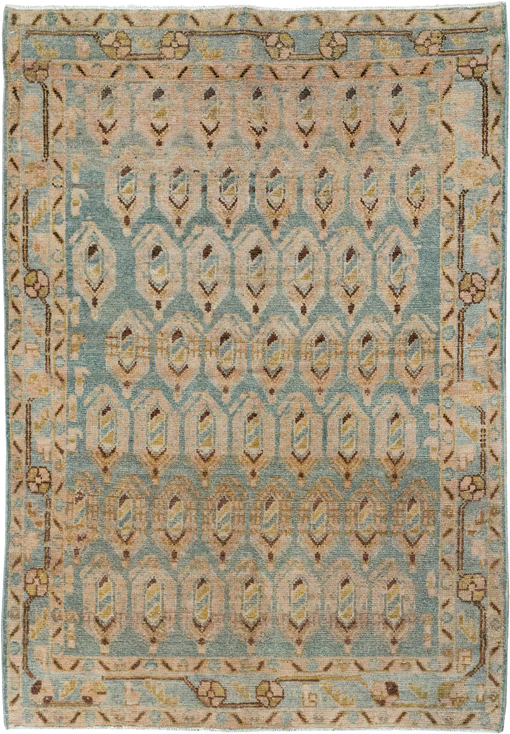 Vintage Persian Malayer Throw Rug, No.32814 - Gsblank