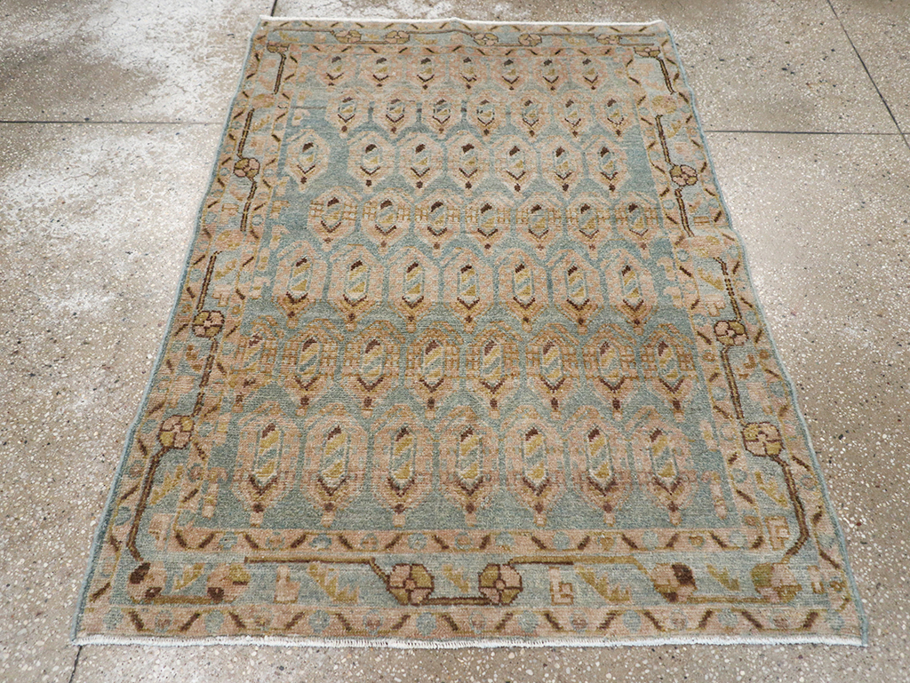 Vintage Persian Malayer Throw Rug, No.32814 - Gsblank
