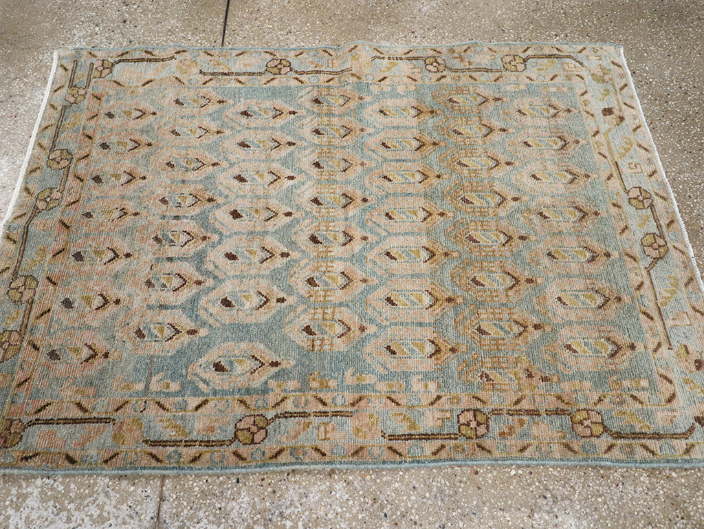 Vintage Persian Malayer Throw Rug, No.32814 - Gsblank