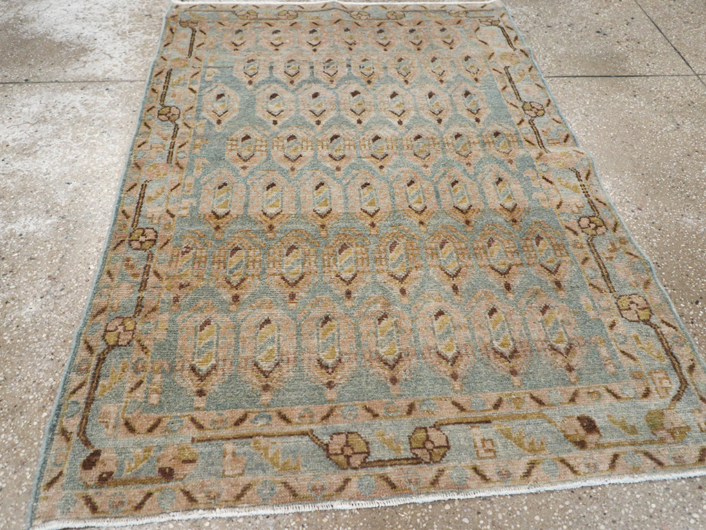 Vintage Persian Malayer Throw Rug, No.32814 - Gsblank