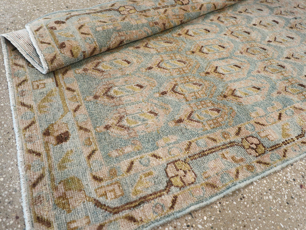 Vintage Persian Malayer Throw Rug, No.32814 - Gsblank