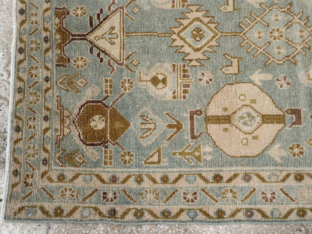 Vintage Persian Malayer Throw Rug, No.32815 - Gsblank