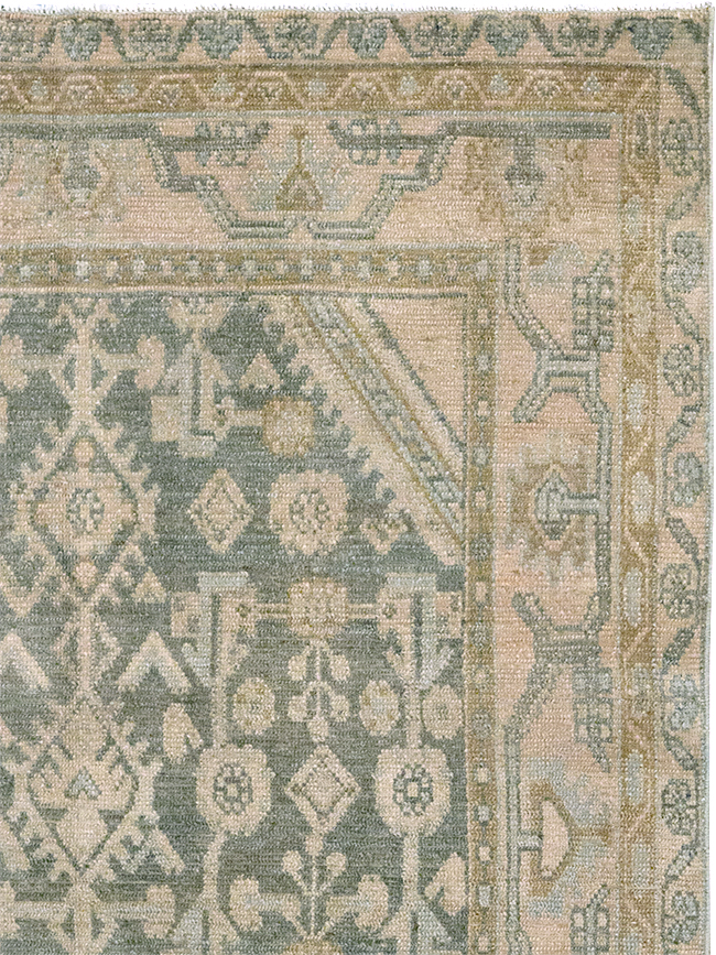 Vintage Persian Malayer Throw Rug, No.32816 - Gsblank